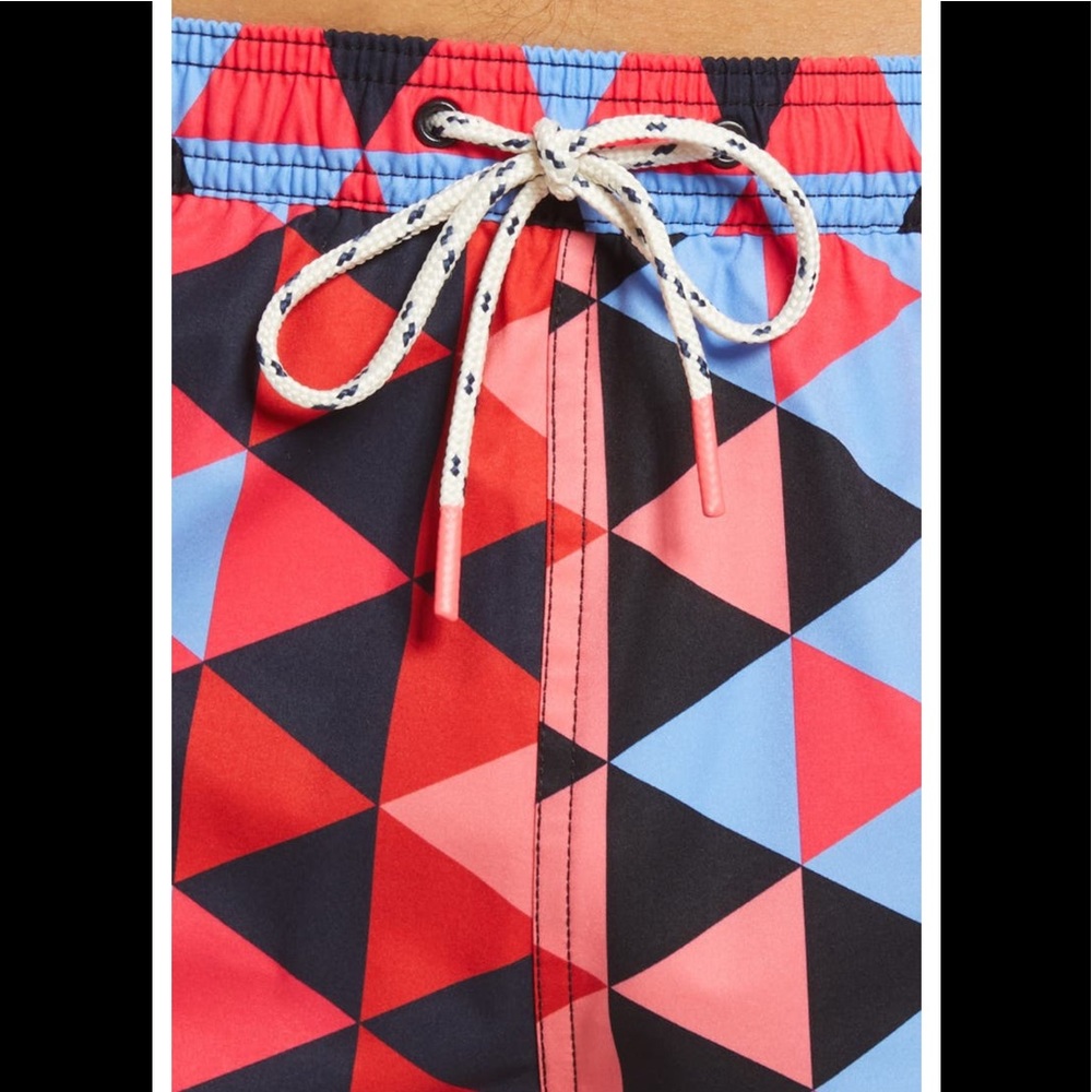 🔥🔥 PSYCHO BUNNY Alexander Geo Print Swim Trunks - Picture 5 of 12